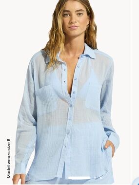 Seafolly Breeze Beach Shirt Coverup